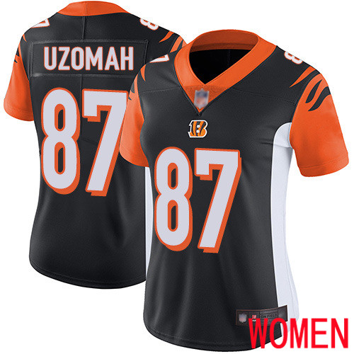 Cincinnati Bengals Limited Black Women C J  Uzomah Home Jersey NFL Footballl #87 Vapor Untouchable->cincinnati bengals->NFL Jersey